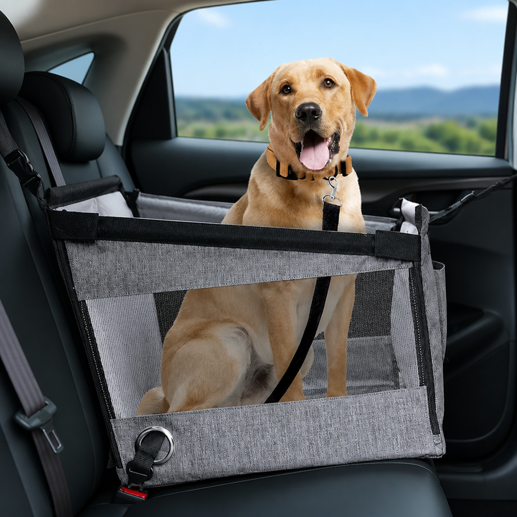 DogBedHouse Waterproof & Foldable Safety Mesh Car Seat