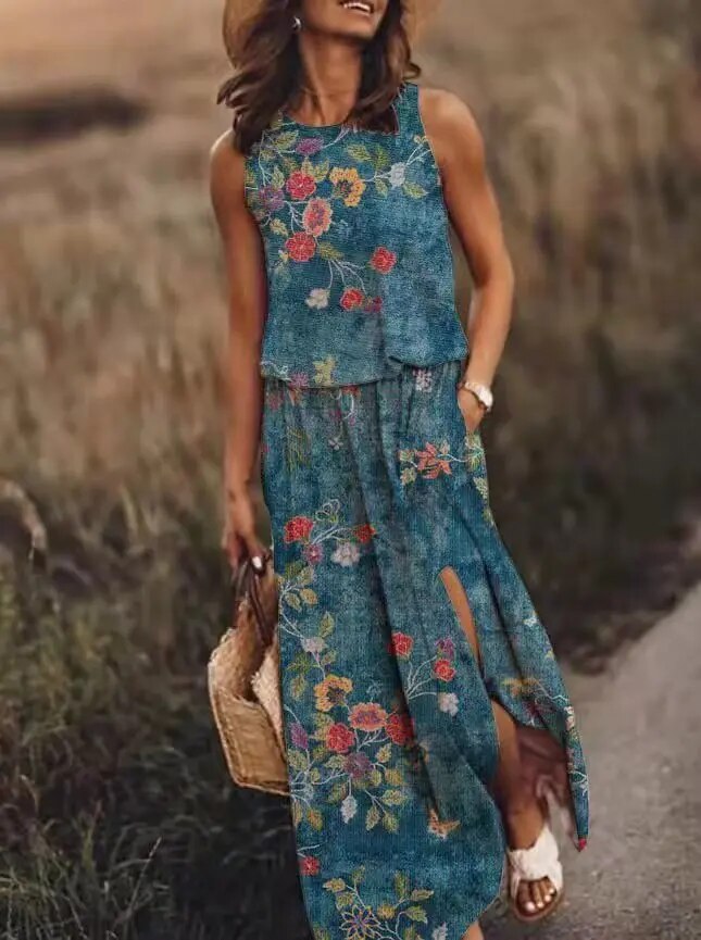 Avencea - Elegant Summer Maxi Dress for the Perfect Appearance