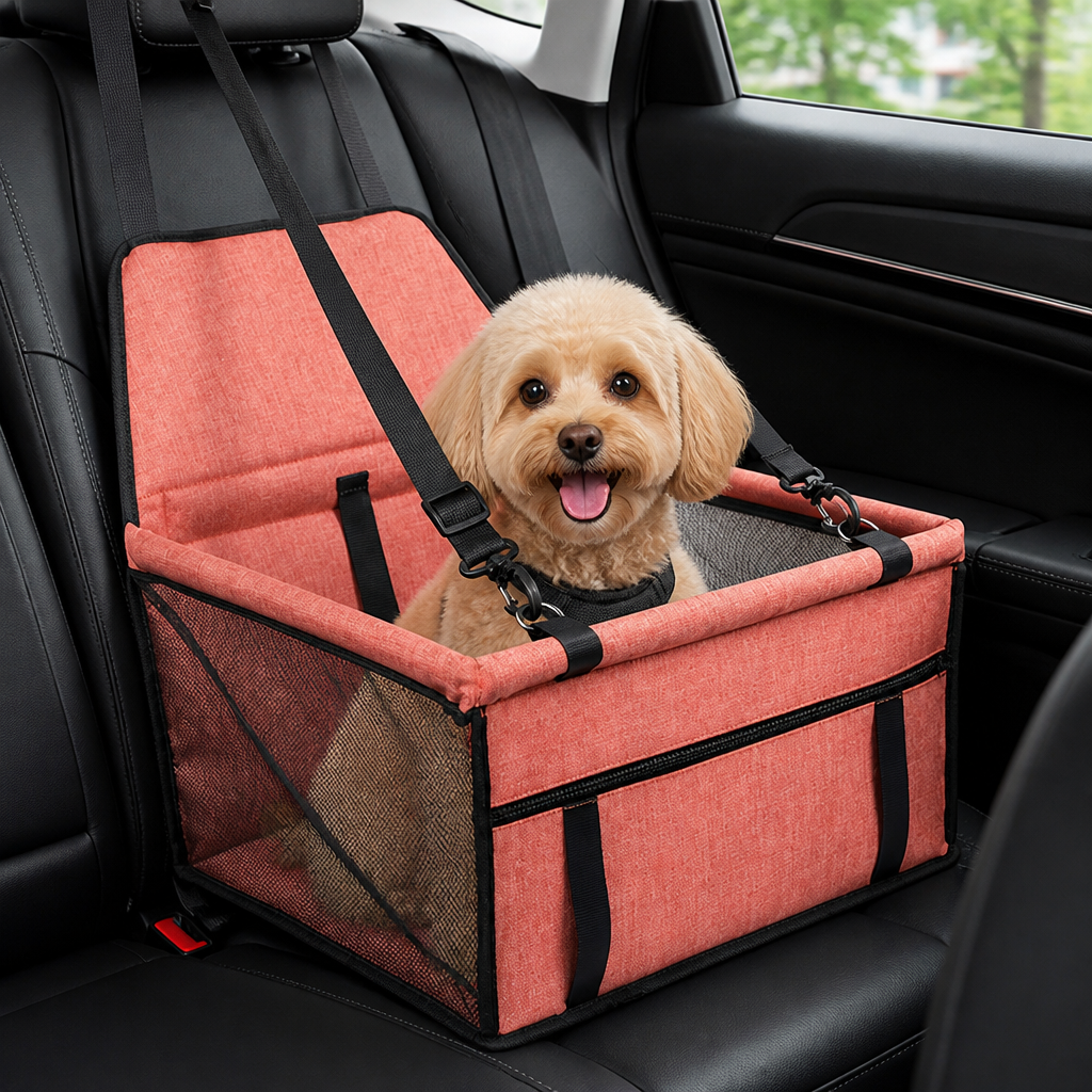 DogBedHouse Foldable Breathable Mesh Car Booster Seat