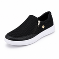 Women's Orthopedic Slip-On Sneakers | Lace-Free Elastic Panel | Non-Slip Rubber Sole, Orthotic Support | Casual Walking Shoes