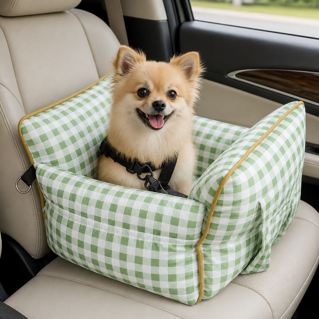DogBedHouse Breathable Polyester Travel Carrier (Safety Hook & Car Seat Fit)