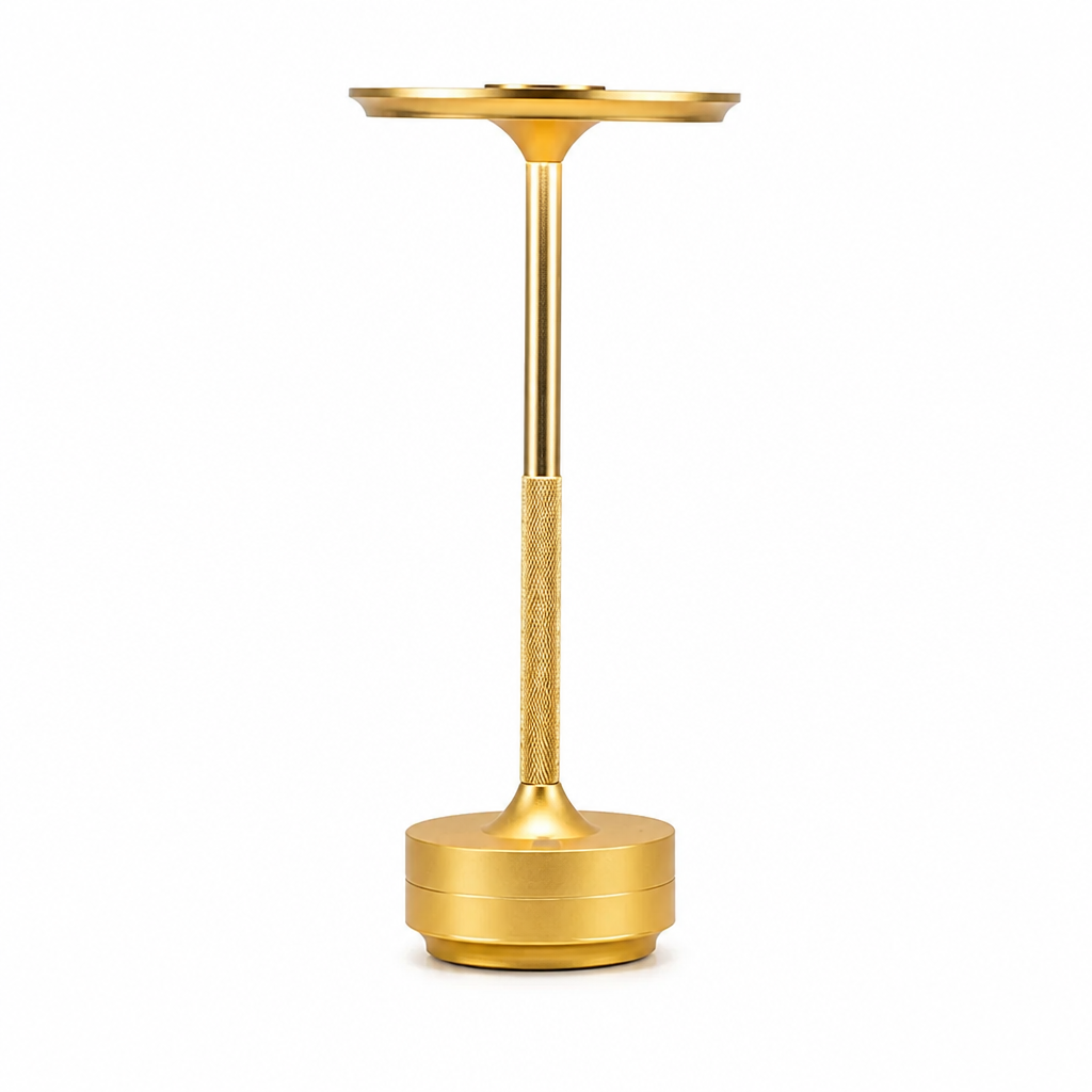Table Lamp | Touch Sensor LED Color-Changing | Acrylic & Aluminum, USB Rechargeable Night Light