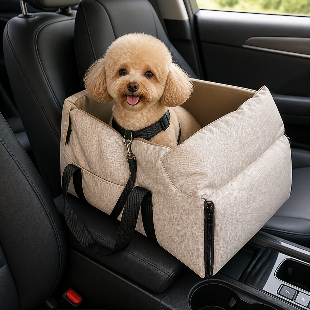 DogBedHouse Waterproof & Washable Console Booster Dog Car Seat