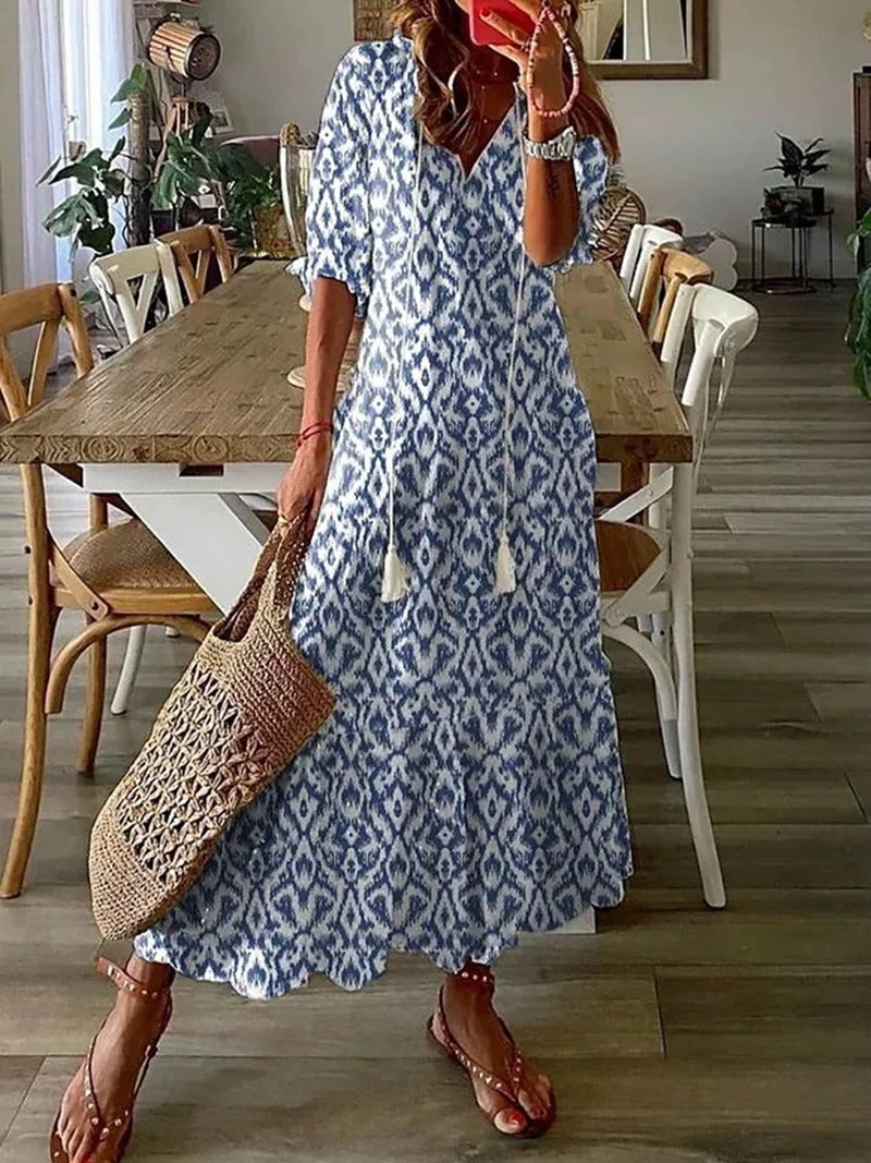 Avencea | Bohemian Maxi Dress - Summer Dress for Effortless Elegance and Comfort