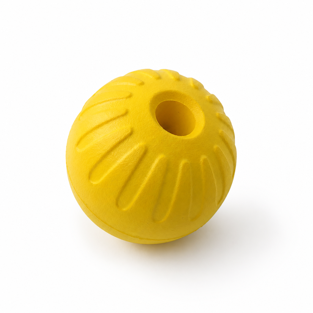 Durable Solid-Core Dental-Cleaning Dog Ball Toy