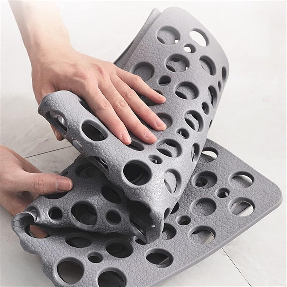 Antibacterial Shower Mat with Suction Cups – Non-Slip for Secure Standing