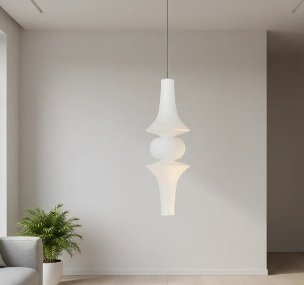 Pascal Japanese Rice Paper Pendant Lantern Light