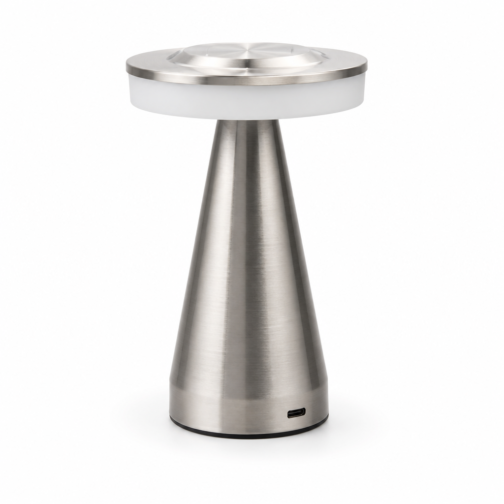 Mushroom LED Table Lamp | Touch Sensor & Color-Adjustable | USB Rechargeable Bedside Light