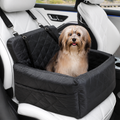 DogBedHouse Quilted Washable Oxford & Safety Belt Dog Car Seat (Removable Cushion)