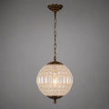 Vera Vintage Antiqued Globe Crystal Chandelier Light