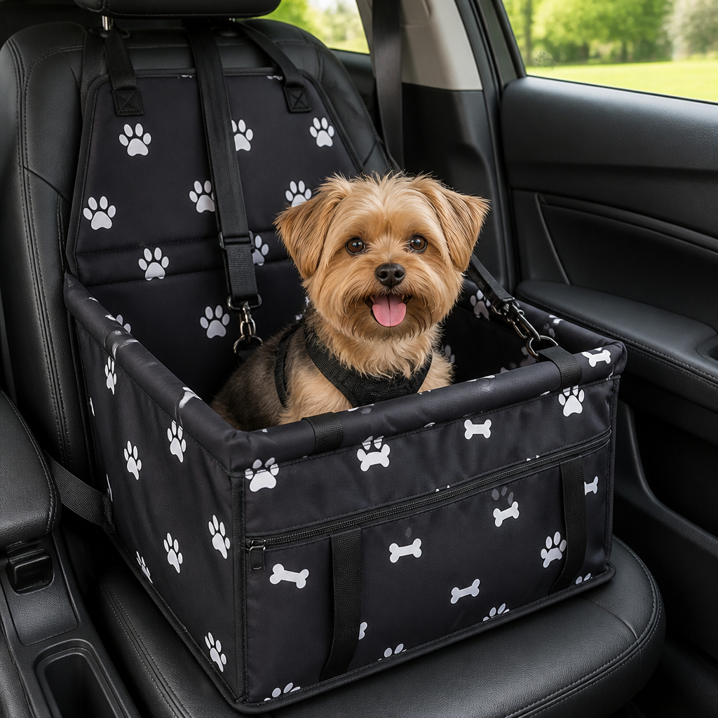 DogBedHouse Adjustable Safety Strap Dog Car Seat (Foldable)