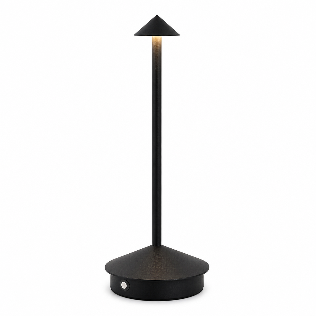 USB Touch Table Lamp | Vintage Style Dimmable LED | Metal & Acrylic | 30cm Height