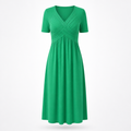 Women's Dress Built-in Tummy Control | Regular Fit | Elasticated Waist, Midi Length | Summer Dress | Wedding Guest Outfit