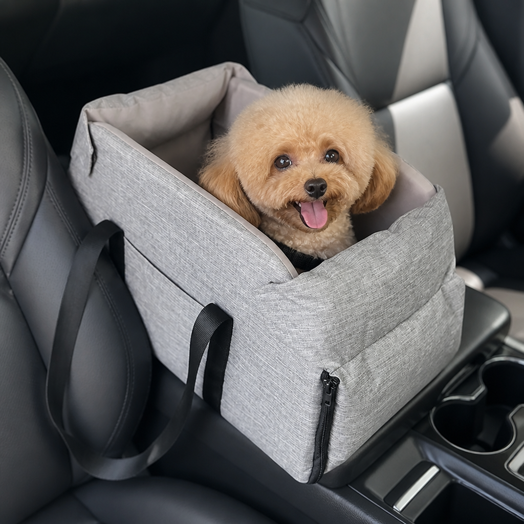 DogBedHouse Waterproof & Washable Console Booster Dog Car Seat